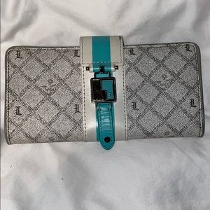 L.A.M.B. Wallet Gray/Blue *matching bag on sale*